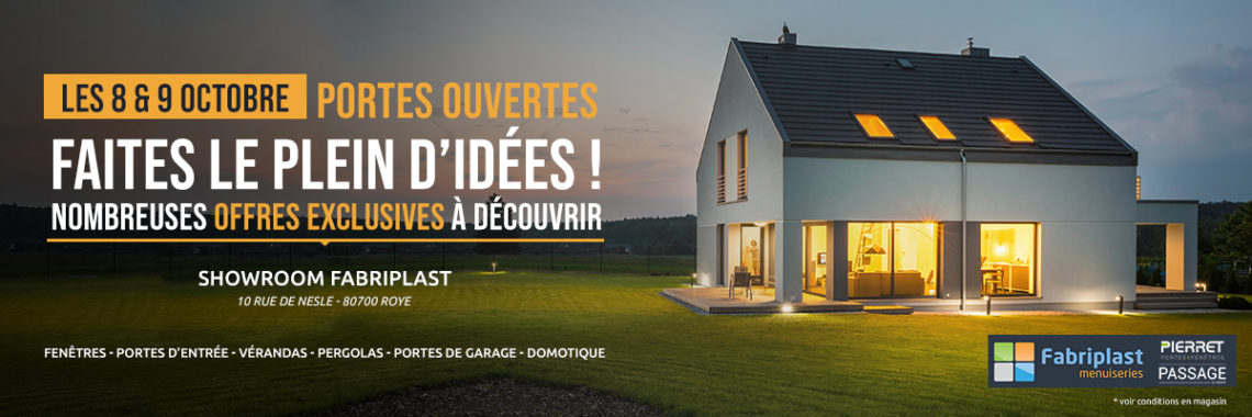 PORTES OUVERTES OCTOBRE 2022 FABRIPLAST LES 8 et 9 OCTOBRE 2022