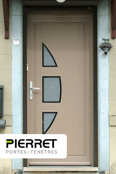 Porte d'entrée PVC Pierret