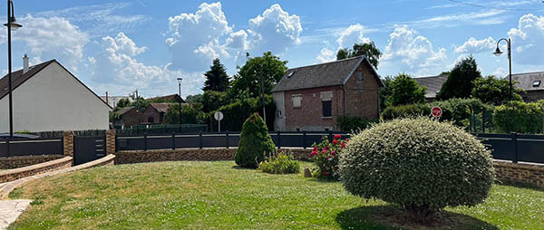 pose portail portillon cloture brouchy hauts de france